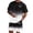 Black, variant on Men's New York Sleepless City Print Crewneck T-Shirt and Drawstring Shorts Set, Black-White Gradient 2-Piece Casual Tracksuit