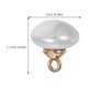 thumbnail image 2 of unbranded 15Ud Botones Media Cúpula Perla Para Manualidades Y Ropa Clásica Botones Decorativos Con Base Resistente, 2 of 8