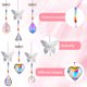 thumbnail image 1 of Adorno de cristal de libélula diseño en forma de mariposa 6 Likrtyny piezas colgante para ventana decoración para sala de estar y dormitorio, 1 of 1