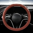 thumbnail image 6 of Car Steering Wheel Cover, Thin Anti-Slip Fiber Handle, Sports Style Grip, All Season Comfortable Interior Accessory, Universal Fit for Cars and Trucks, 6 of 6