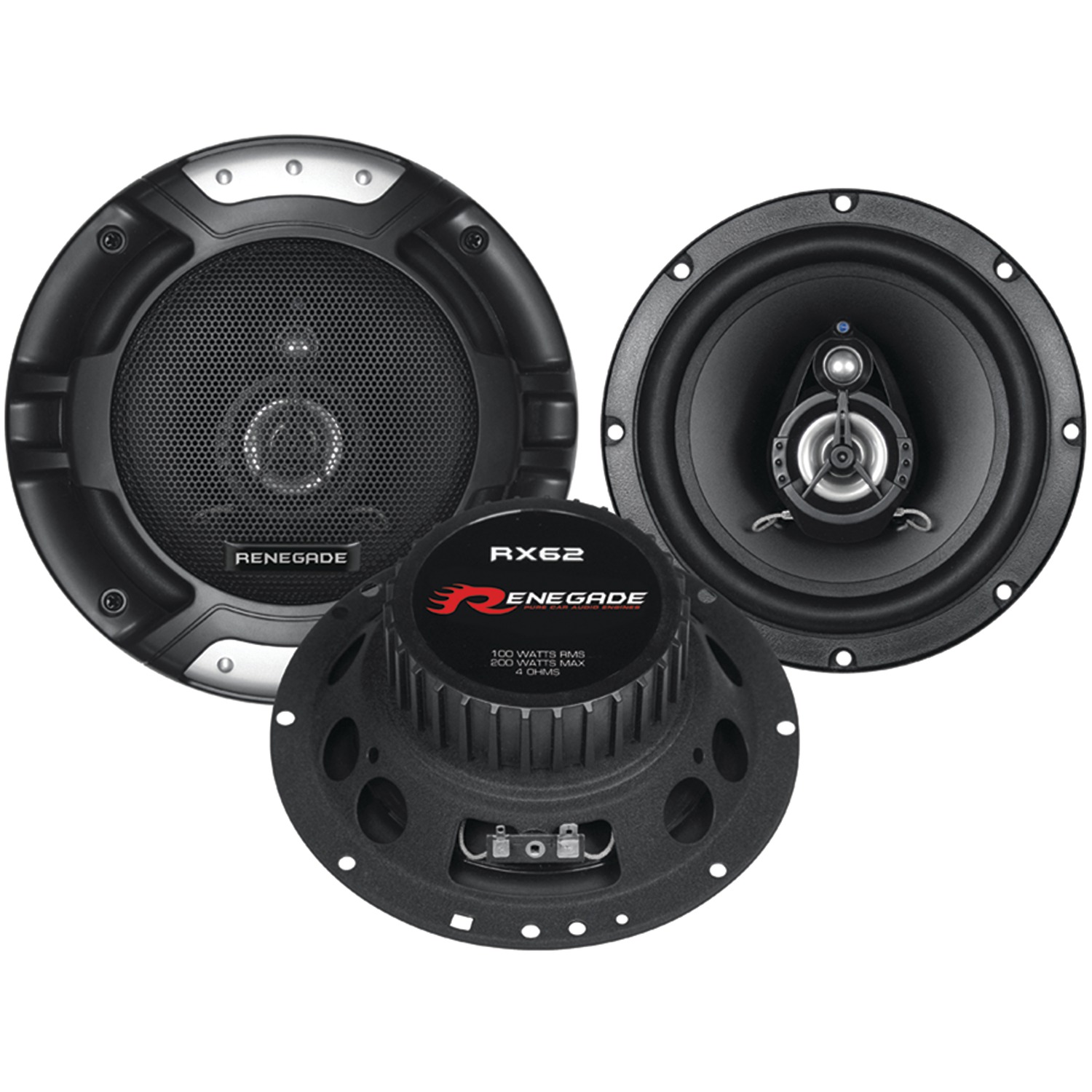 Renegade Rx62 Rx Series Full-range Coaxial Speakers (6.5", 2 Way) - image 5 of 5