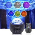 thumbnail image 3 of Proyector de cielo estrellado navideño con luz nocturna para niños, lámpara de proyección de estrellas LED, proyector de galaxia con control remoto, temporizador y reproductor de música para Navidad,, 3 of 5
