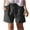 Black, variant on Womens Shorts Clearance Spring And Summer Solid Color Loose Comfortable Casual Pants Elastic Waist Lace-Up Shorts Womens Shorts