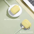 thumbnail image 2 of Airpods Pro Case - Shockproof Silicone Airpods Pro Case Protective Cover [Front-Led Visible] With Carabiner Compatible With Apple Airpods Pro 2019, Milk Yellow, 2 of 6