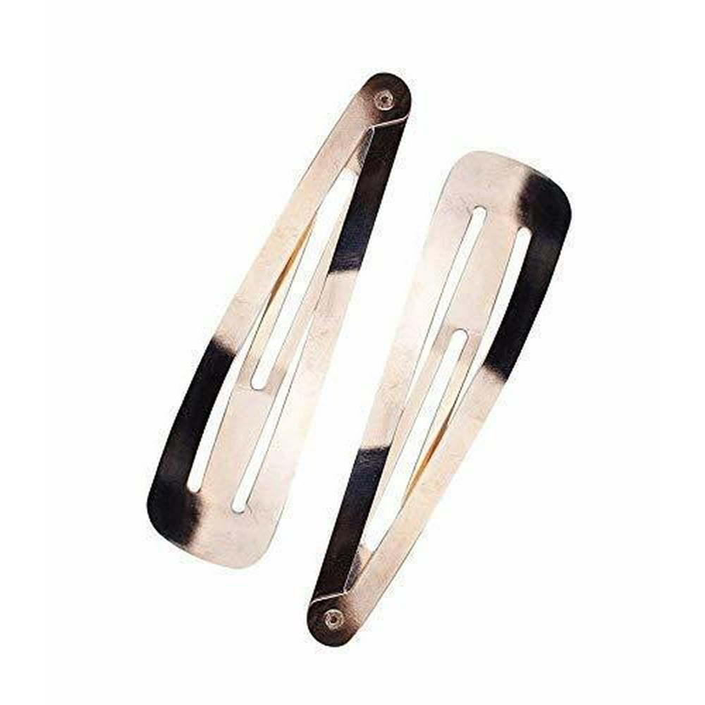 Kitsch Kitsch XL Snap Hair Clips Barrettes for Women, 2 Pack, Rose