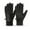 D_ Black, variant on Women’s Lined Commute Full-Finger Gloves Snap Strap Cuff Neat Five-Finger Seam Cut for City Transit Runs Black