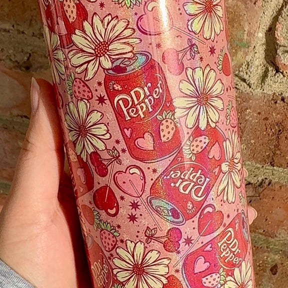 [NO STRAW] Dr. Love 20oz Glitter Tumbler