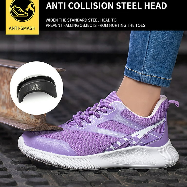 Purple clearance safety shoes