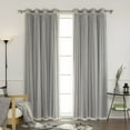 thumbnail image 3 of Aurora Home  Mix and Match Blackout Tulle Lace Sheer 4 piece Curtain Panel Set, 3 of 7
