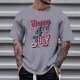 thumbnail image 1 of Tops para hombre, blusas y camisas de cuello redondo y manga corta para hombre, tops casuales de cuello redondo y manga corta con estampados especiales para hombre., 1 of 5