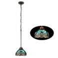 thumbnail image 2 of RADIANCE Goods Victorian-Style 1-Light Antique Dark Bronze Finish Ceiling Mini Pendant 8" Shade, 2 of 7