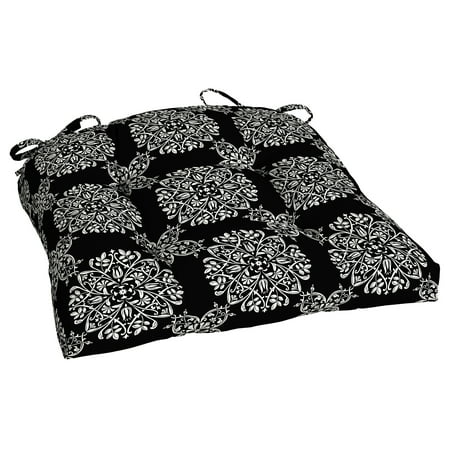 Outdoor Patio Seat Cushions Sale Better Homes & Gardens Bailey Medallion 20 in W x 18 in D x 3.5 in H Outdoor Patio Wicker Seat Cushion ()