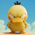 thumbnail image 2 of Figura de acción de Pokémon Psyduck Duck Angry Version, linda, 9 cm, 2 of 4
