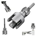 thumbnail image 3 of Integrated Internal & External Pipe Threading Tool, 1/2'' 3/4'' 1'' Dies, Dual-Function Pipe Thread Cutting Tool, Electric Drill Compatible Pvc Pipe Threader Kit for Home Repair, 3 of 8