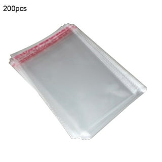 Ludlz Large Resealable Cellophane Bags, 100ct Plastic Clear Self-sealing Gift  Bags Self-Adhesive Sealing Plastic Bags in Bulk for Gifts and Clothes  Jewelry Gift Package Pouch 