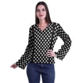 thumbnail image 1 of Moomaya Kurta Col Kurta Dentelle Détails Imprimé Manches Longues Tunique, 1 of 5