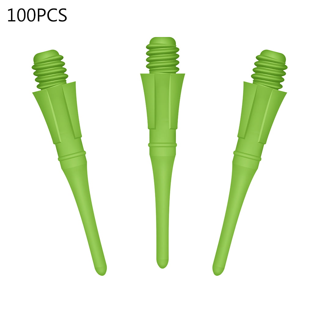 Jesse 100pcs Nylon Electronic Darts Tip 25mm 2BA Soft Tip Dartboard Game Accessories for Darts Supplies