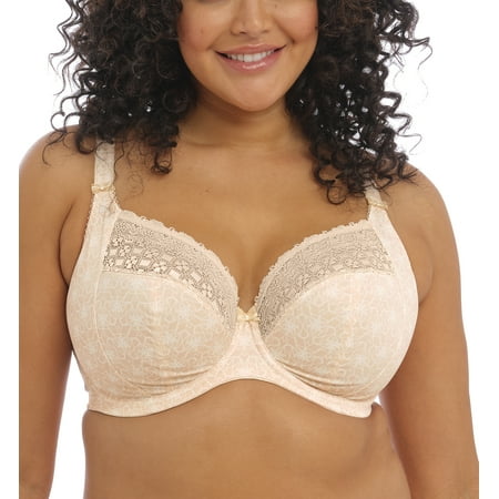 Elomi Kim Banded Stretch Lace Plunge Underwire Bra (4340) 32HH Caramel