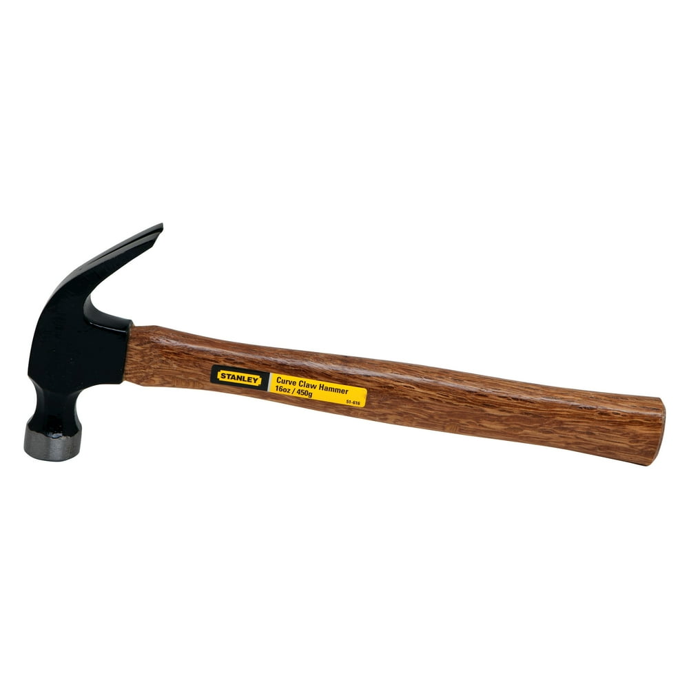 Stanley 51616 131/4" 16 Oz Curved Claw Nail Hammer Wood Handle