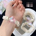 thumbnail image 1 of Jelly Transparent Sanrio Hair Loop Cute Japanese and Korean Ins Student Kulomi Sweet Hair Rope Large Intestine Hair Loop Headwear, 1 of 5