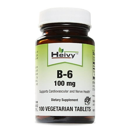 La vitamine B-6, 100 mg, 100 Tabs Veg