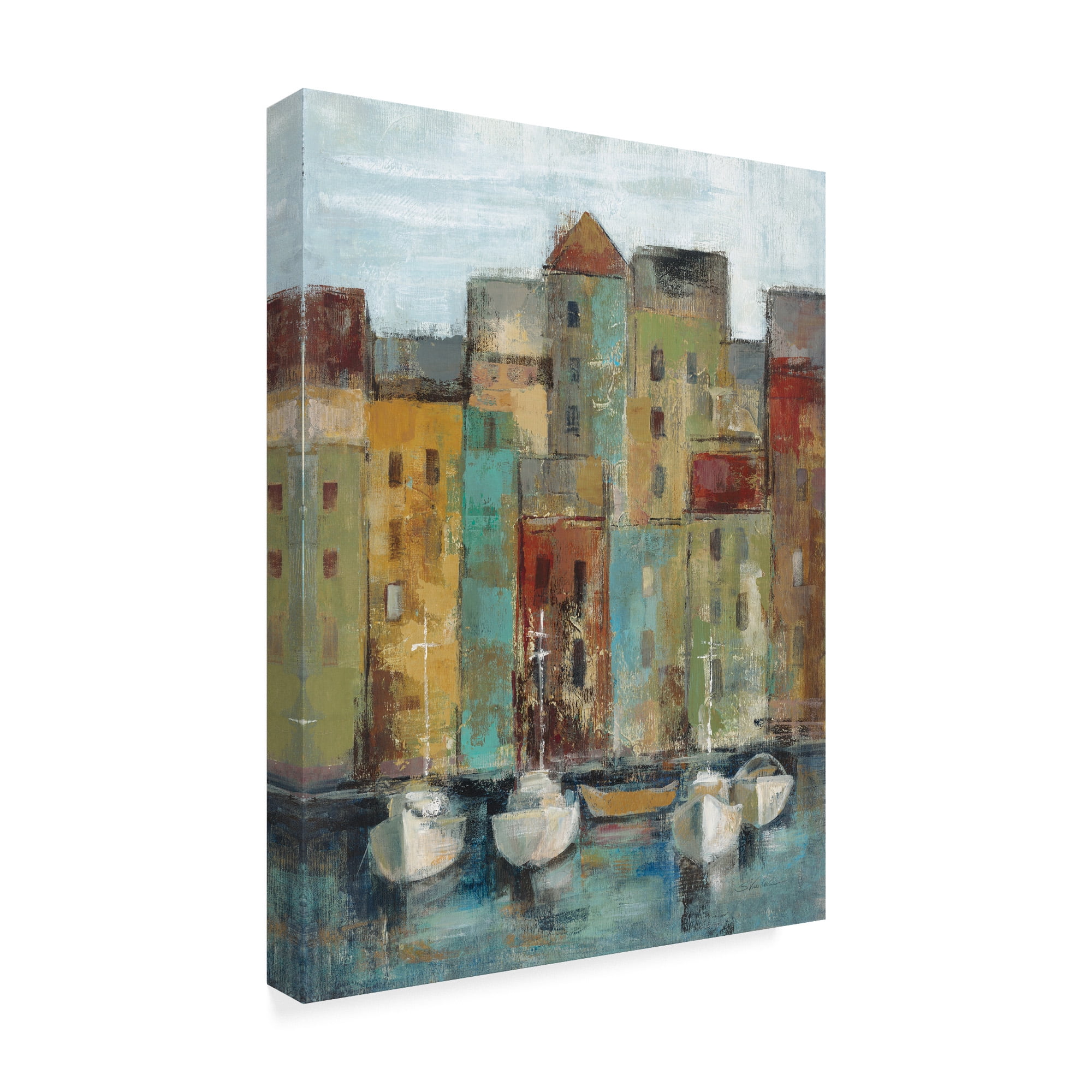 Trademark Fine Art 'Old Town Port I' Canvas Art by Silvia Vassileva