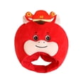 thumbnail image 3 of Bonito cojín de almohada con forma de sombrero de caballo para año Nuevo chino, versátil para presentaciones en escenario., 3 of 8
