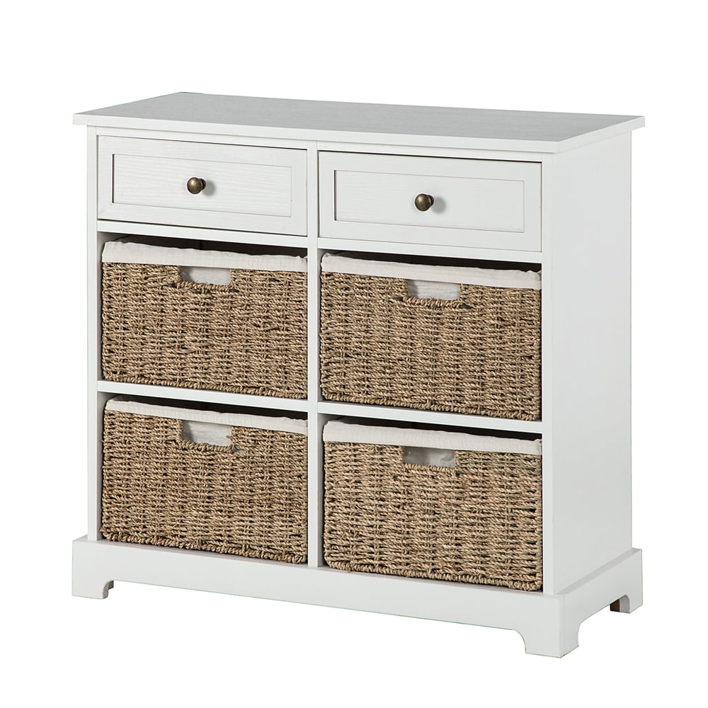 Farmhouse Wicker Storage Homes Collection Rustic Drawer