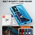 thumbnail image 4 of Vizvera para Samsung Galaxy Z Fold 7 Case RFID Wallet with Cards Holder[Kickstand][Camera Cover] Shockproof Silicone Protective Phone Case para Z Fold 7 2025-Azul Claro, 4 of 11