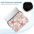 thumbnail image 2 of FORMRS 13-13.3 inch Laptop Sleeve Case Soft Carrying Quilted Computer Bag Cover, Starfish Seashell, 2 of 7