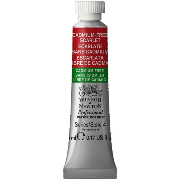 Winsor & Newton Professional Watercolor, 5ml, Cadmium-Free Scarlet