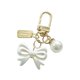 thumbnail image 1 of Llavero de perlas artificiales, elegante llavero para decorar bolsos, accesorios. Lazo, 1 of 9