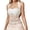 White, variant on Women's Tanks and Stylish Backless Tank Top for Daily and Wear with Tie Detail Versatile Summer and Fall Basic 34b Shelf Bra M