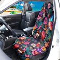 thumbnail image 3 of Uourmeti Front Seat Cover Machine Washable Microfiber, Compatible with Van Truck Seat, for Cars Trucks SUVs, Floral Butterfly Print, 3 of 7