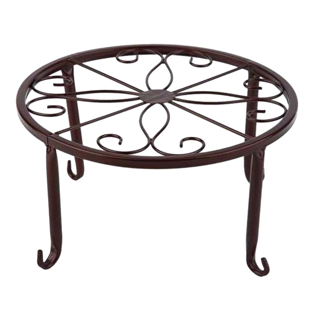 Metal Potted Plant Stand Iron Shelf Garden Holder indoor and outdoor
