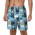 thumbnail image 2 of Gaeub Airplanes and Aviation Signs Mens Swim Trunks Stretch Beach Shorts Quick Dry for Men Swim Shorts Swimwear with Pockets- XX-Large, 2 of 9