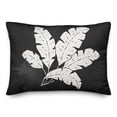 thumbnail image 2 of Creative Products Leaf Texture on Black 14x20 Indoor / Outdoor Pillow, 2 of 3