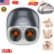 Asiwo Foot Massager with Heat, Shiatsu Heated Deep Kneading Foot Massager Built-in Infrared Heat Function for Relieve Painful, Sore, Tired Feet Circulation, Massager for Adults Family Friends