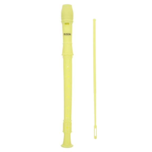 Masteelf 8 Hole Soprano Recorder Flute for Kids and Adults with Cleaning Rod, Ideal for School Bands and Classical Music, Yellow
