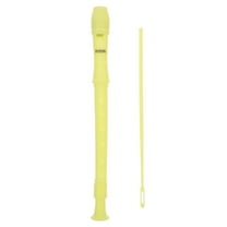 Masteelf 8 Hole Soprano Recorder Flute for Kids and Adults with Cleaning Rod, Ideal for School Bands and Classical Music, Yellow