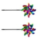 thumbnail image 1 of Bearachild Spinner de viento para espantar pájaros, 2 uds., exclusivo, repele pájaros y mejora el efecto de decoración del jardín, es obvio Jardín y Patio Degradado de color, 1 of 6