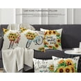 thumbnail image 5 of Yidarton Thanksgiving Pillowcase Living Room Sofa Printing Pattern Cushion Cover Sunflower Letter Printing Pillow Case, 5 of 6