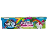 Cra-Z-Art Softee Dough Sparkling Unicorns Multicolor 4 Pack, Ages 2 and up