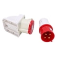 thumbnail image 2 of Industrial Plug, 4Pin 32A Industrial Socket IP44 Waterproof  Mounted  For Construction Sites For Industrial Manufacturing, 2 of 8