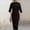 Black, variant on Women's Elegant Cloak Sleeve Mock Neck Sheath Dress – Solid Color Slim Fit Split Hem Midi Bodycon Pencil Dress Wine Red,L