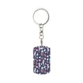 thumbnail image 2 of Uemuo Watercolor Marine Animals Pattern Rectangular Metal Keychain - Durable, Stylish, and Personalized Key Ring for Men and Women,Engraved Keychain,Gift Slim Sturdy Keychain, 2 of 7