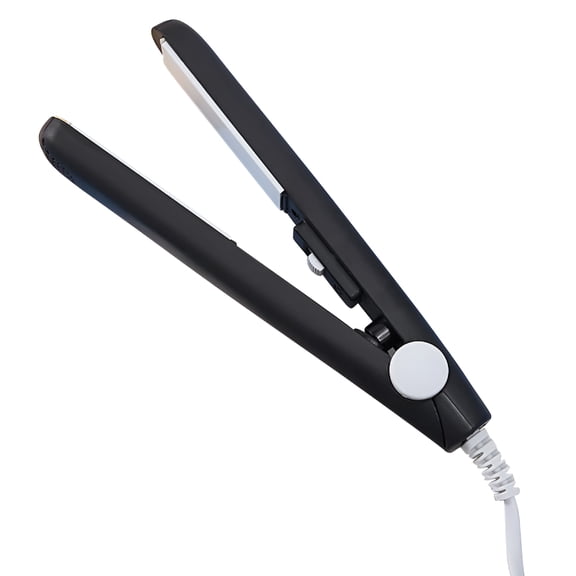 ACDANC Mini Hair Curler, 2 in 1 Mini Ceramic Curler and Hair Straightener, Mini Curling Iron 1/2 Inch Barrel Short Hair Fine Hair Travel Size