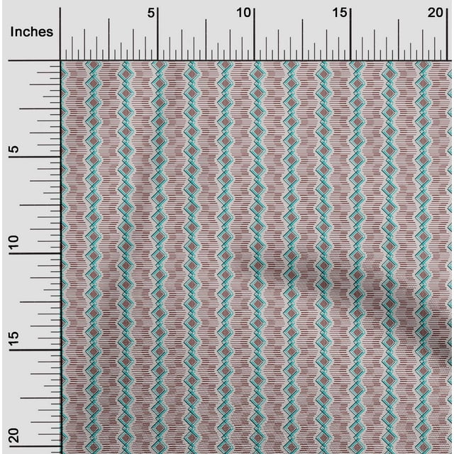 oneOone Cotton Flex Fabric Diamond Geometric Print Fabric BTY 40 Inch Wide