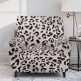 thumbnail image 2 of Psesaysky Grey Leopard Print Recliner Slipcovers with Arms 4 Pieces Lazyboy Recliner Chair Cover Home Decor Non Slip for Reclining Couches with Pockets, 2 of 7