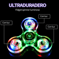 thumbnail image 3 of 5pc Fidget Spinner Antiestrés Diseños Variados Con Luces Led Xtellar multicolor, 3 of 4